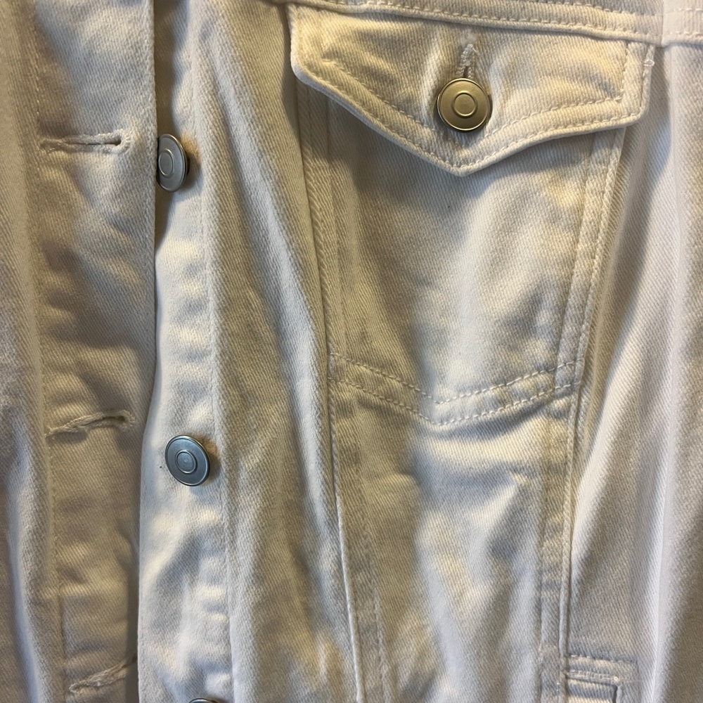 Stylish White Denim Jacket